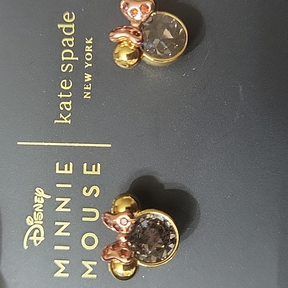 DISNEY KATE SPADE MINNIE MOUSE EARRINGS NWT
